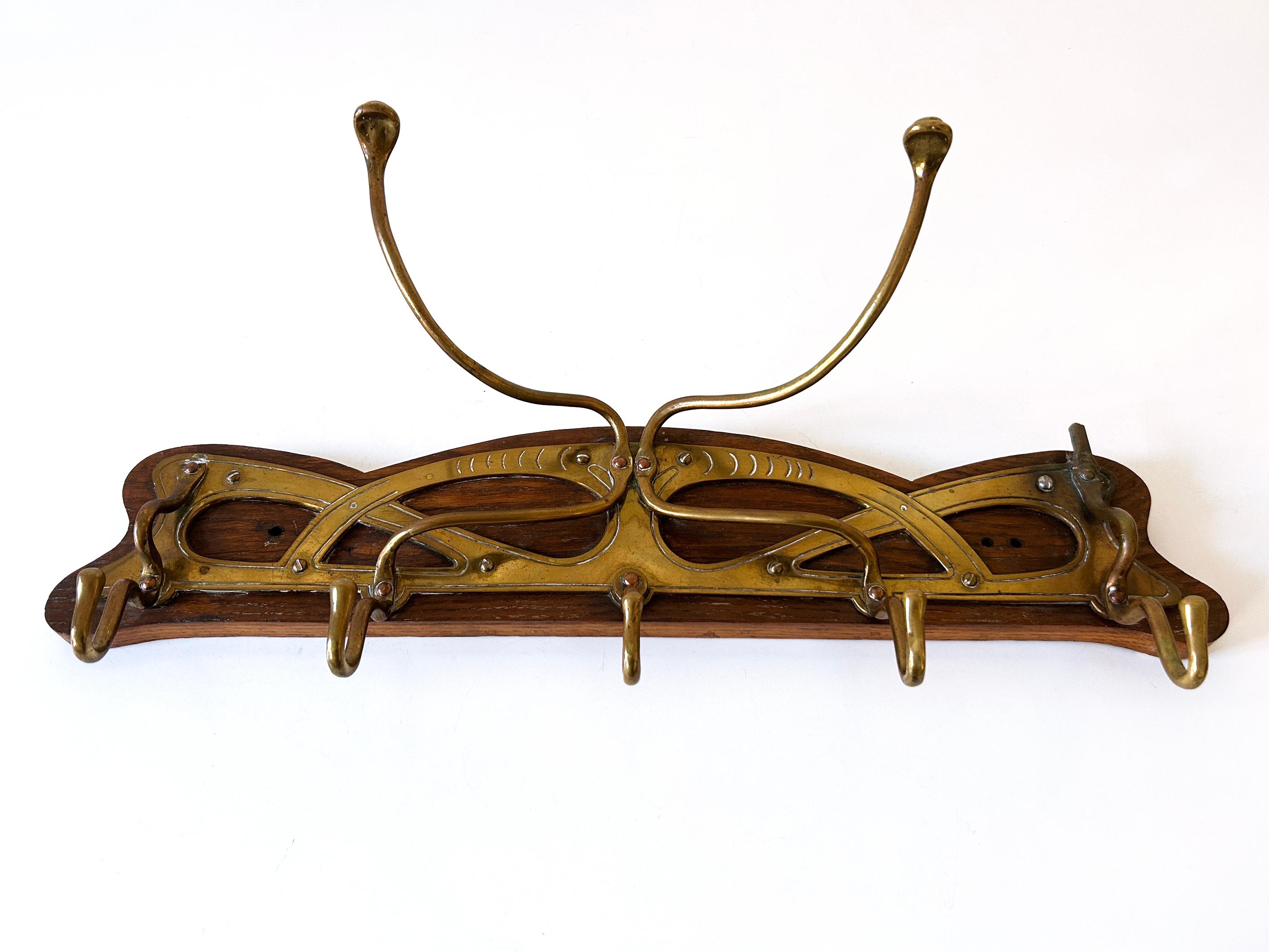 棚・ラック・シェルフ Wooden Brass Hanger Rack part 1