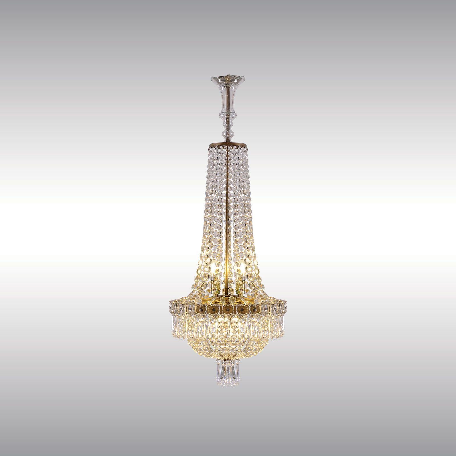 Empire Revival Original Art Nouveau Chandelier Empire Style Austrian Mastercraft from 1920 For Sale
