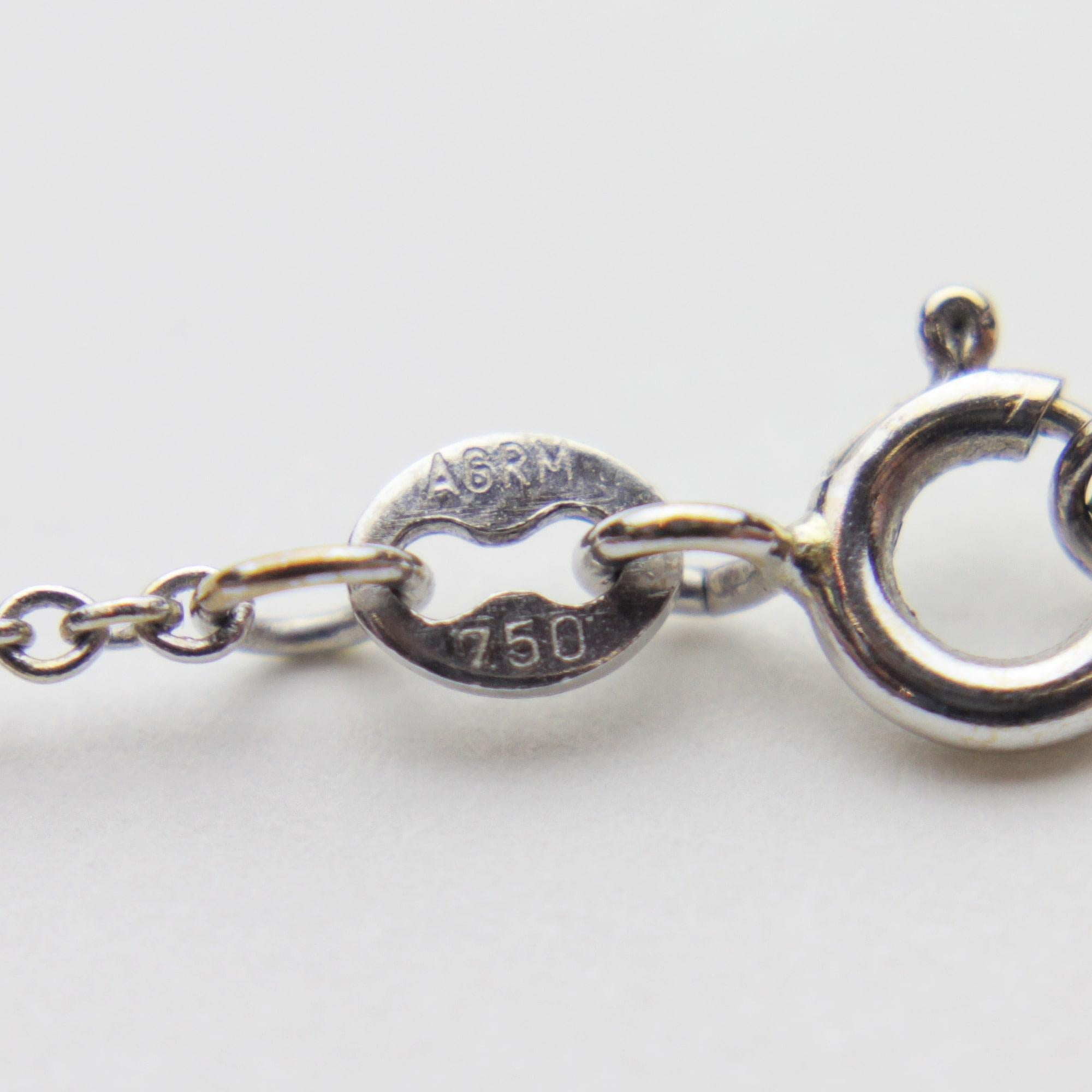 Women's Original Art Nouveau Diamond Brooch Necklace For Sale