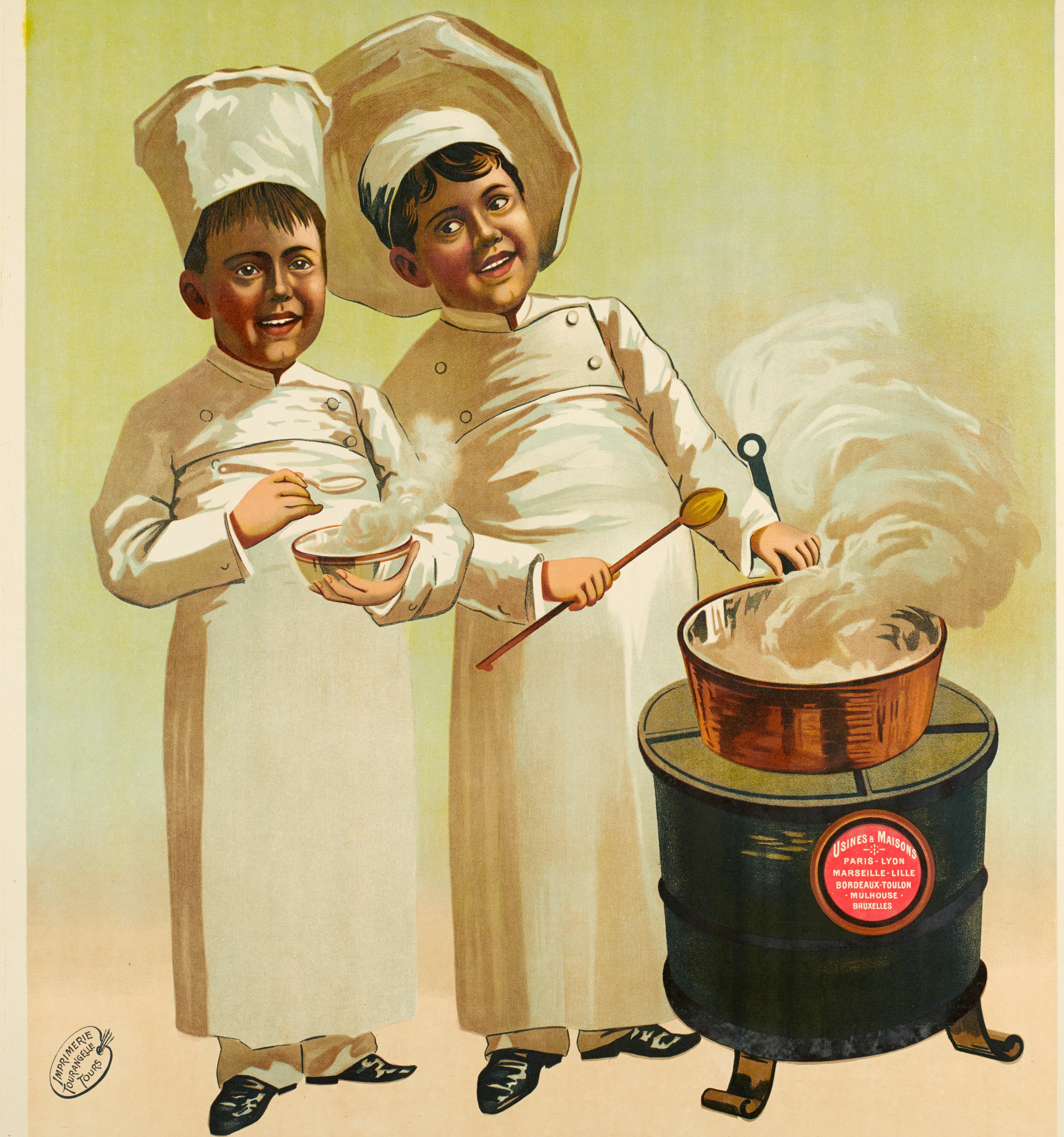 Original Art Nouveau Poster for Macaroni and Vermicelle Rivoire et Carret circa 1900.

Artist: Anonymous
Title: Macaroni – Vermicelle – Rivoire et Carret
Date: circa 1900
Size: 33.9 x 51.2 in / 86 x 130 cm
Printer: Imp. Tourangelle,