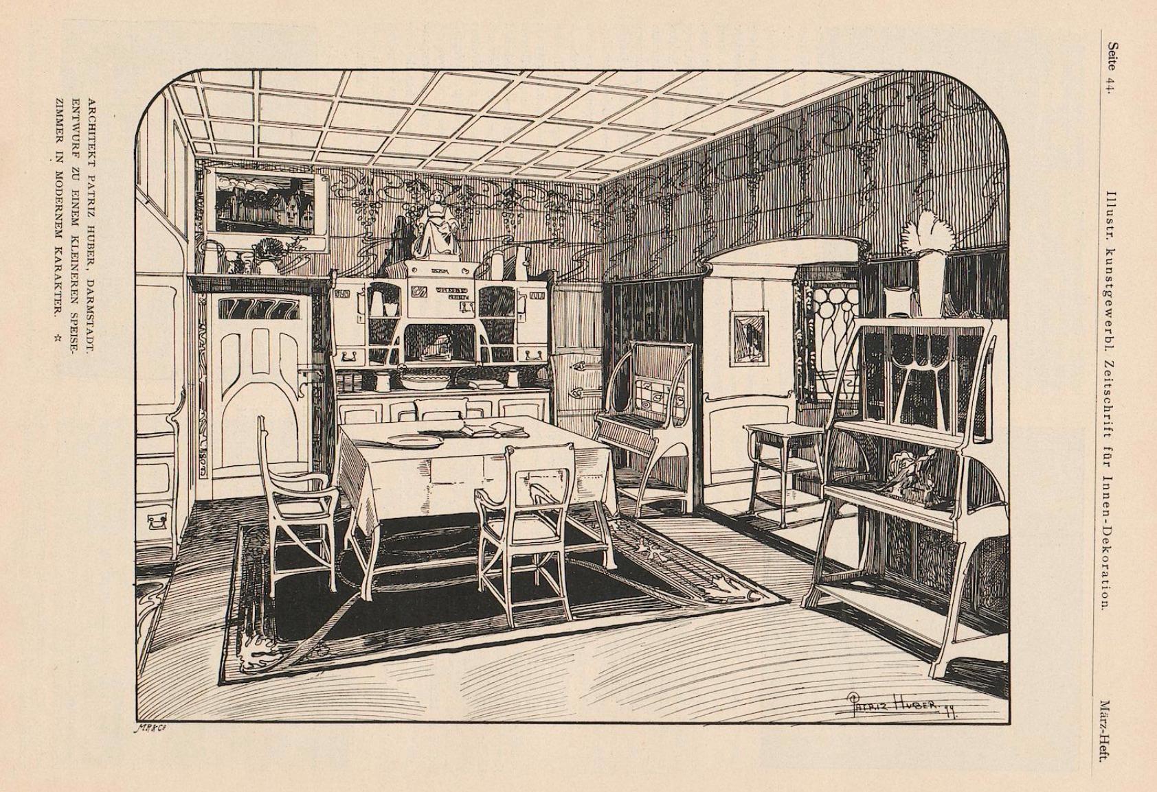 Original Art Nouveau Seating Group, Style Henry v. d. Velde, 1905 (Set of 4)  For Sale 12