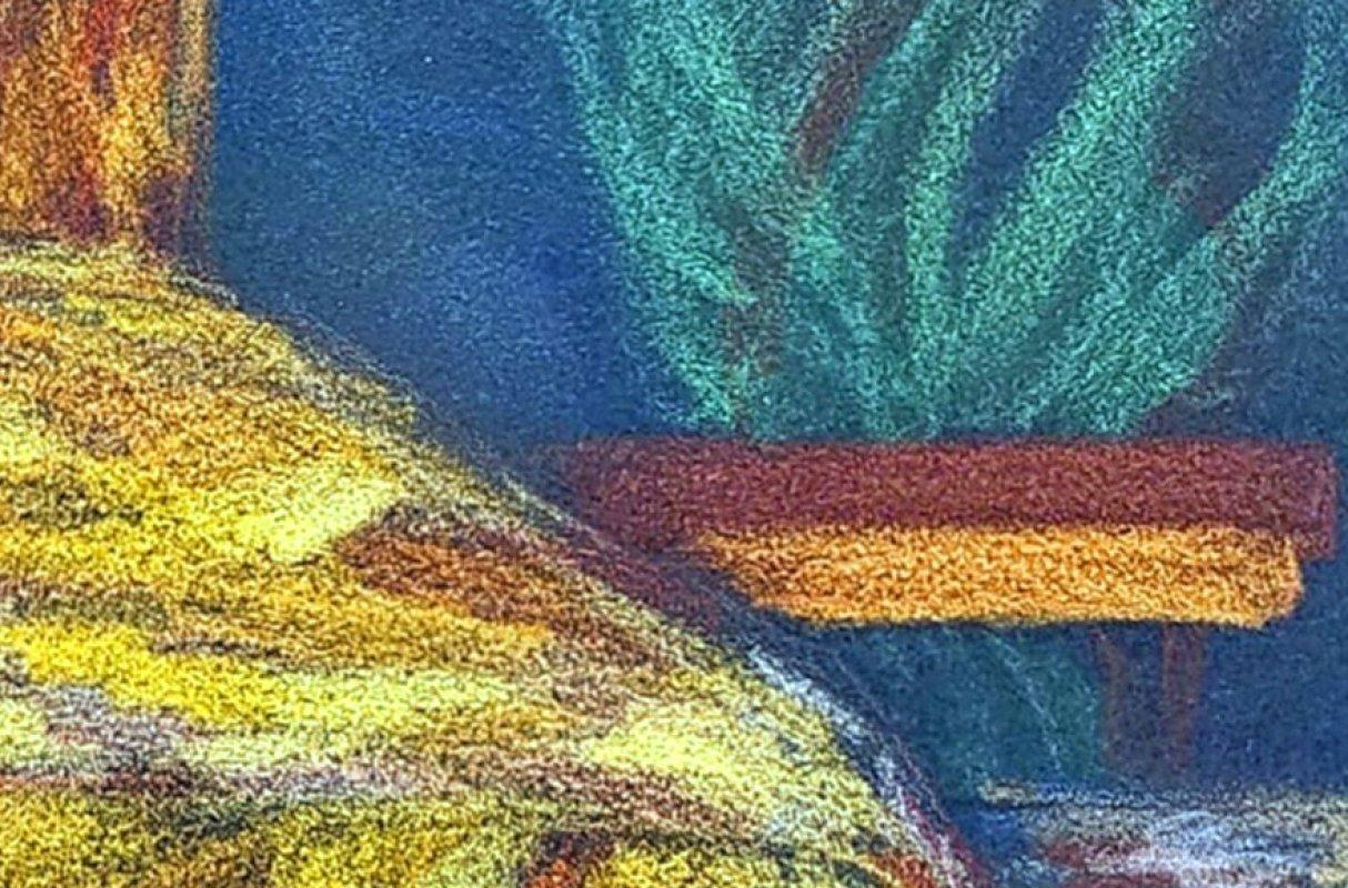 XXI secolo e contemporaneo VENDITA DI CHIUSURA - ARTE:Acquerello originale Camera da letto marina con pesci, firmato in vendita