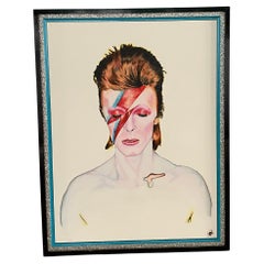 Original Art Work Glam Rock Portrait de David Bowie