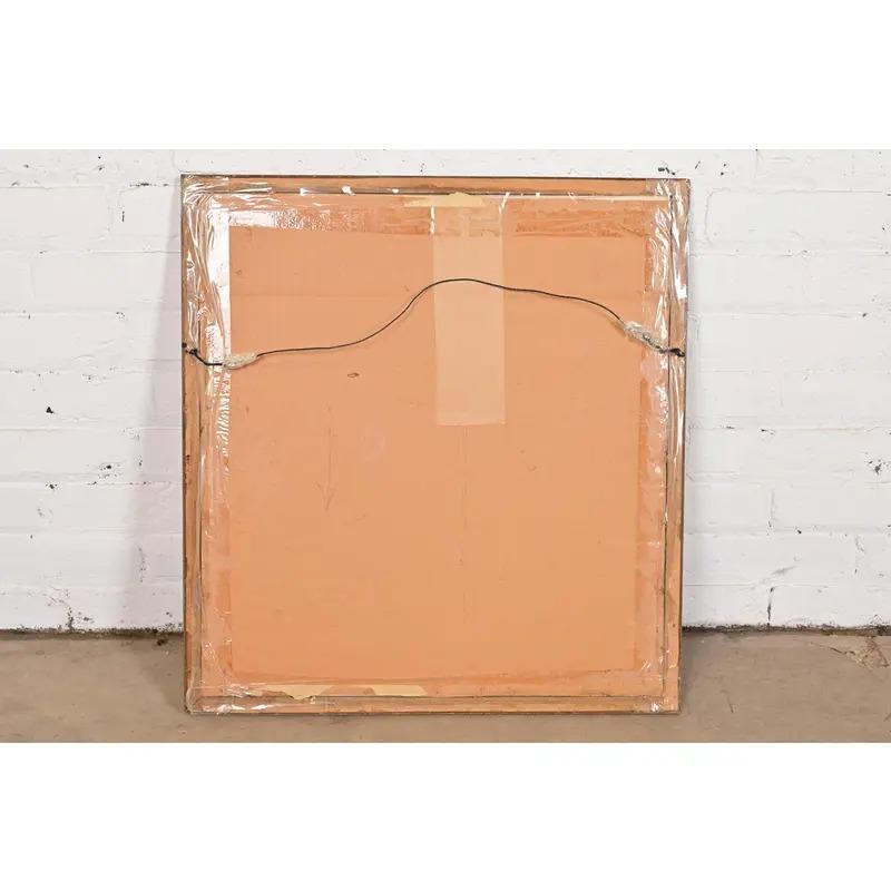 Original Künstler signiert abstrakte Housescape gerahmt Aquarellmalerei im Angebot 4