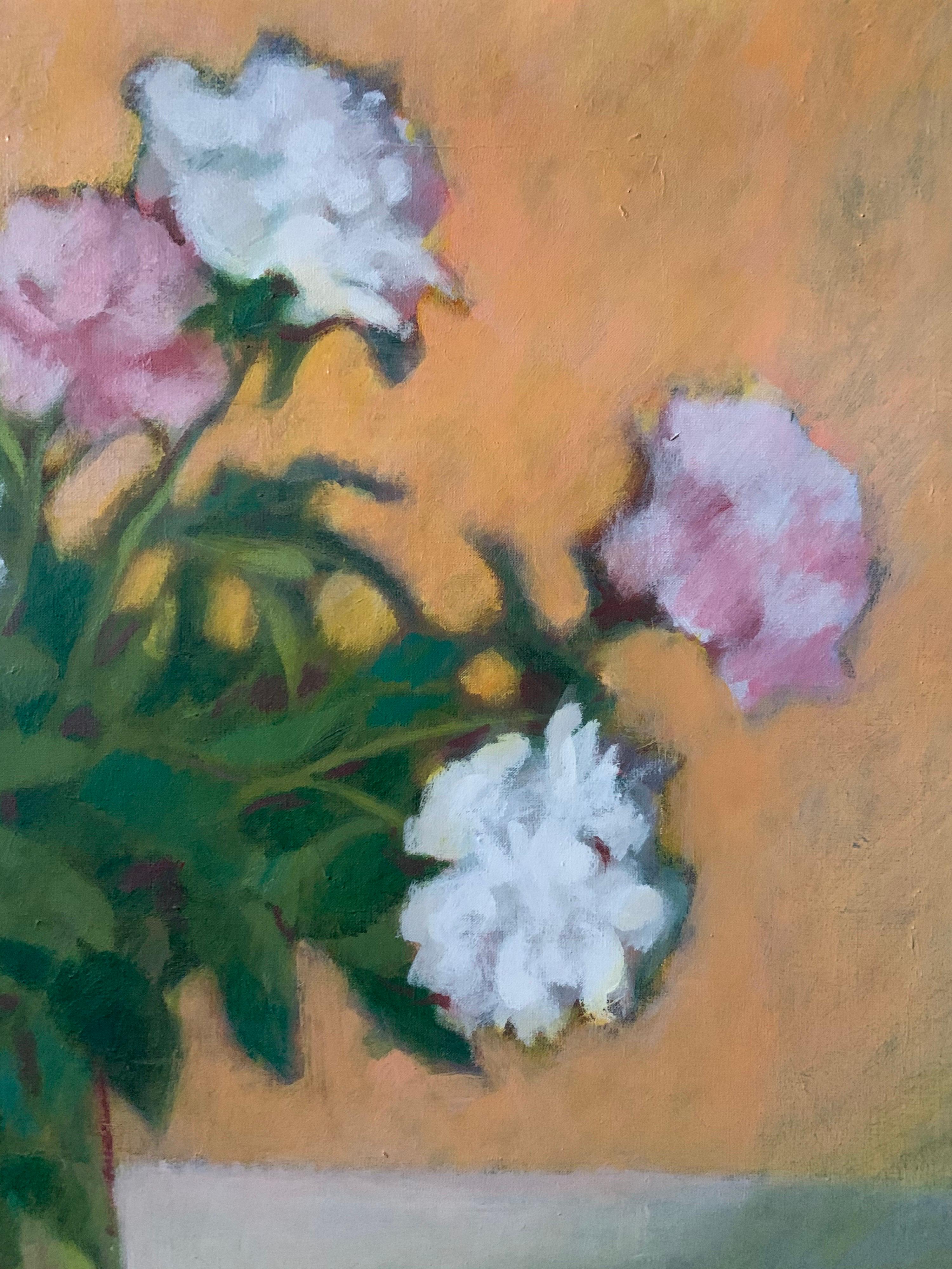 Canvas Original Artist Signed Still Life Flowers Oil Painting Schilling