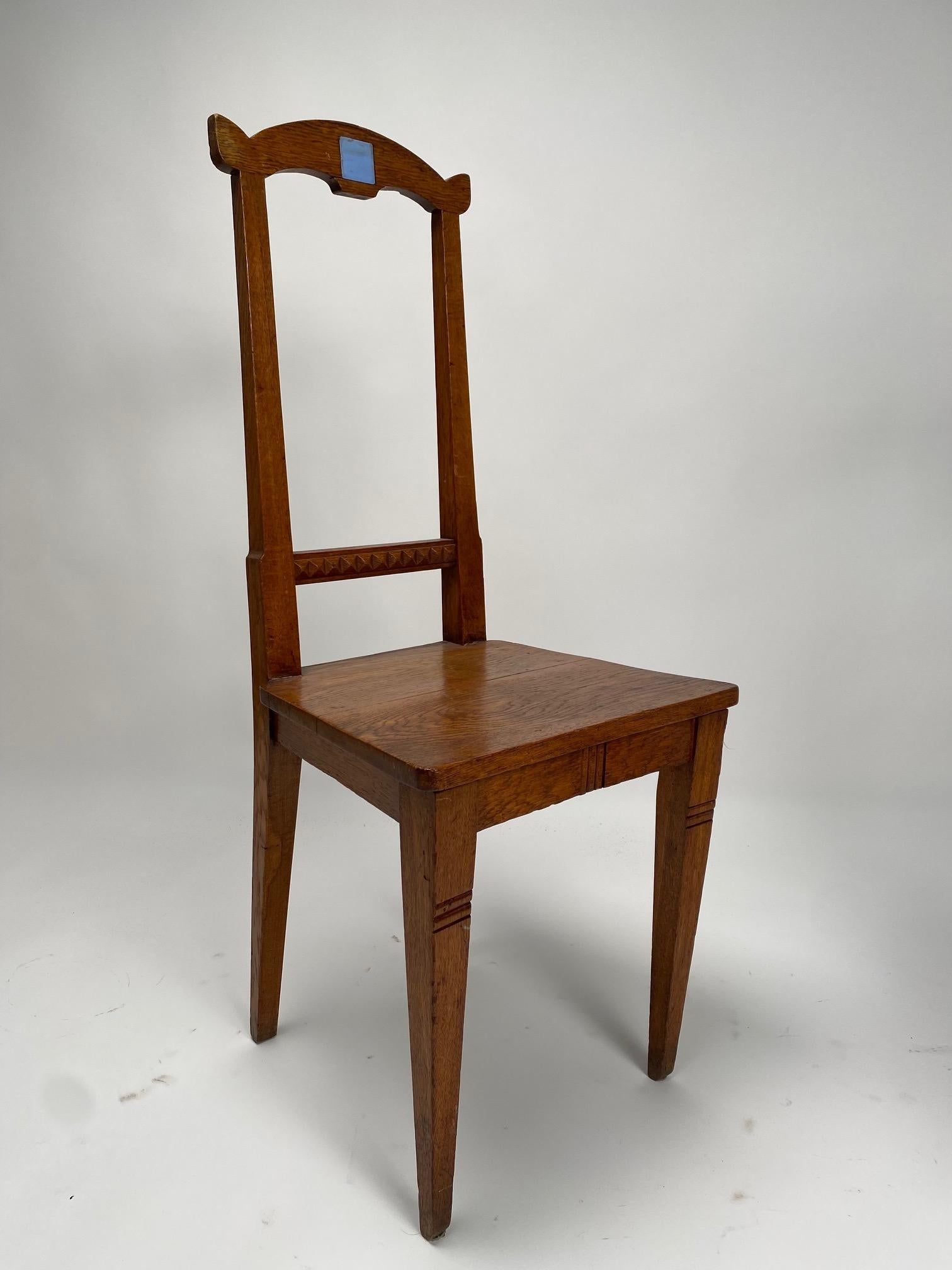 English Original Arts and Crafts Chairs, solid wood, England, circa 1890