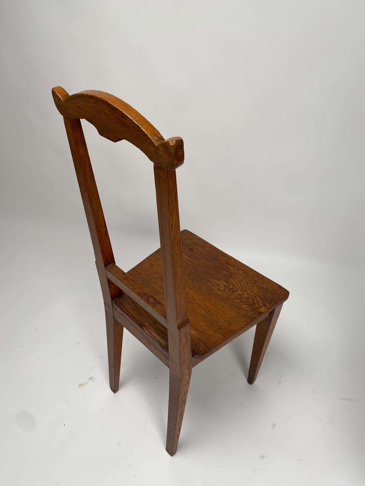 Wood Original Arts and Crafts Chairs, solid wood, England, circa 1890
