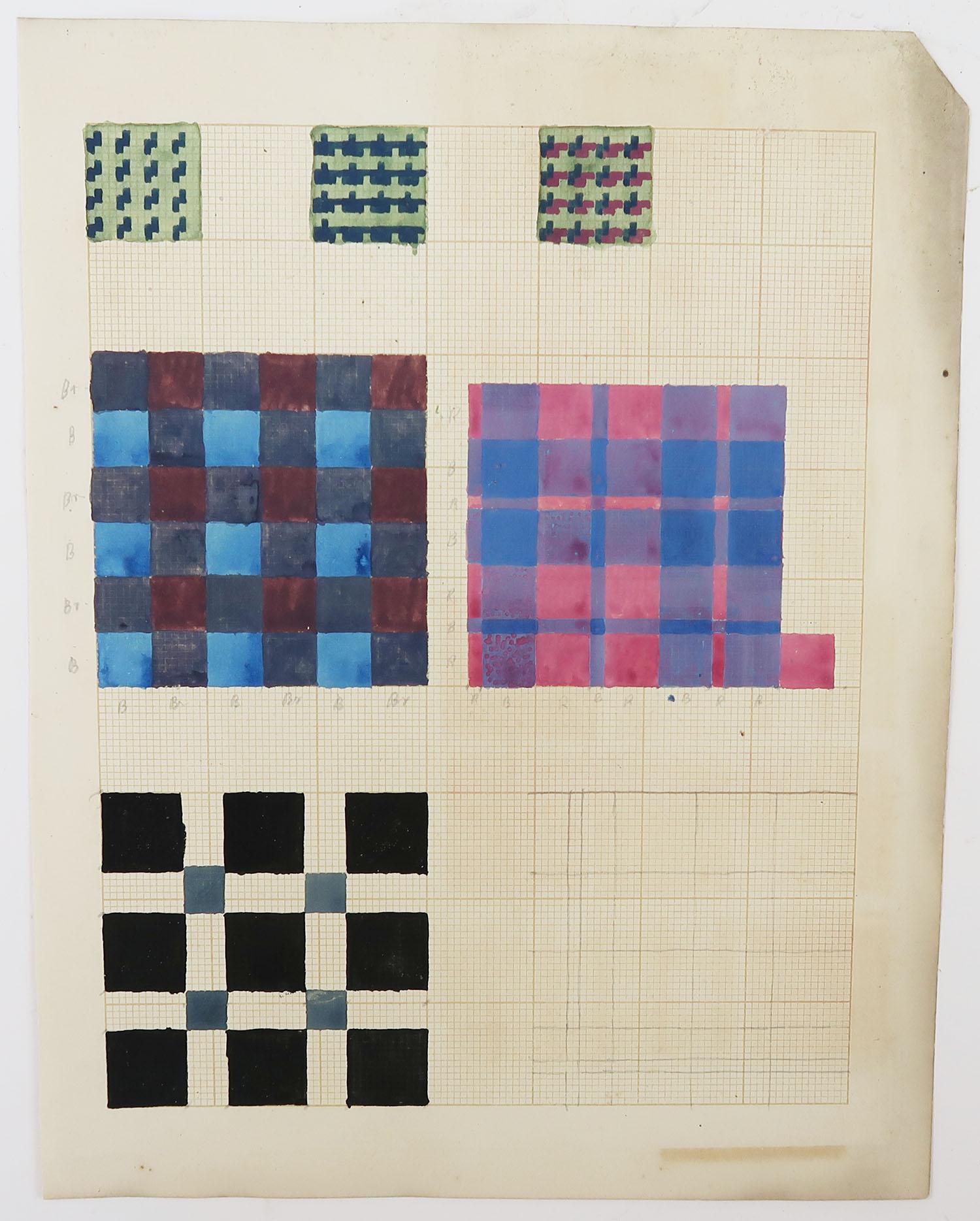 Fabulous set of 16 pages from an exercise book 

Amazing designs and colours.

There is a reference to a J.A Lancaster, Bradford Technical College, 1897

Unframed.

The measurement given is the paper size of one of the pages.

Some with