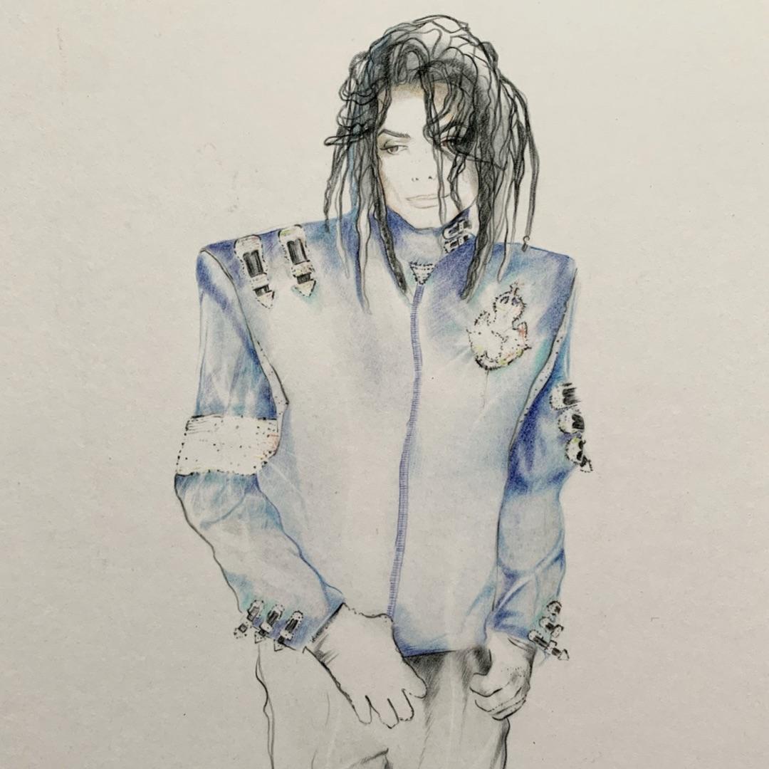 One experience.
Original Artwork of Michael Jackson by Gianni Vive Sulman, Michael Jackson’s costume designer and perfumier.
Gianni Vive Sulman would design amazing outfits for Michael Jackson’s stage performances - first producing the original