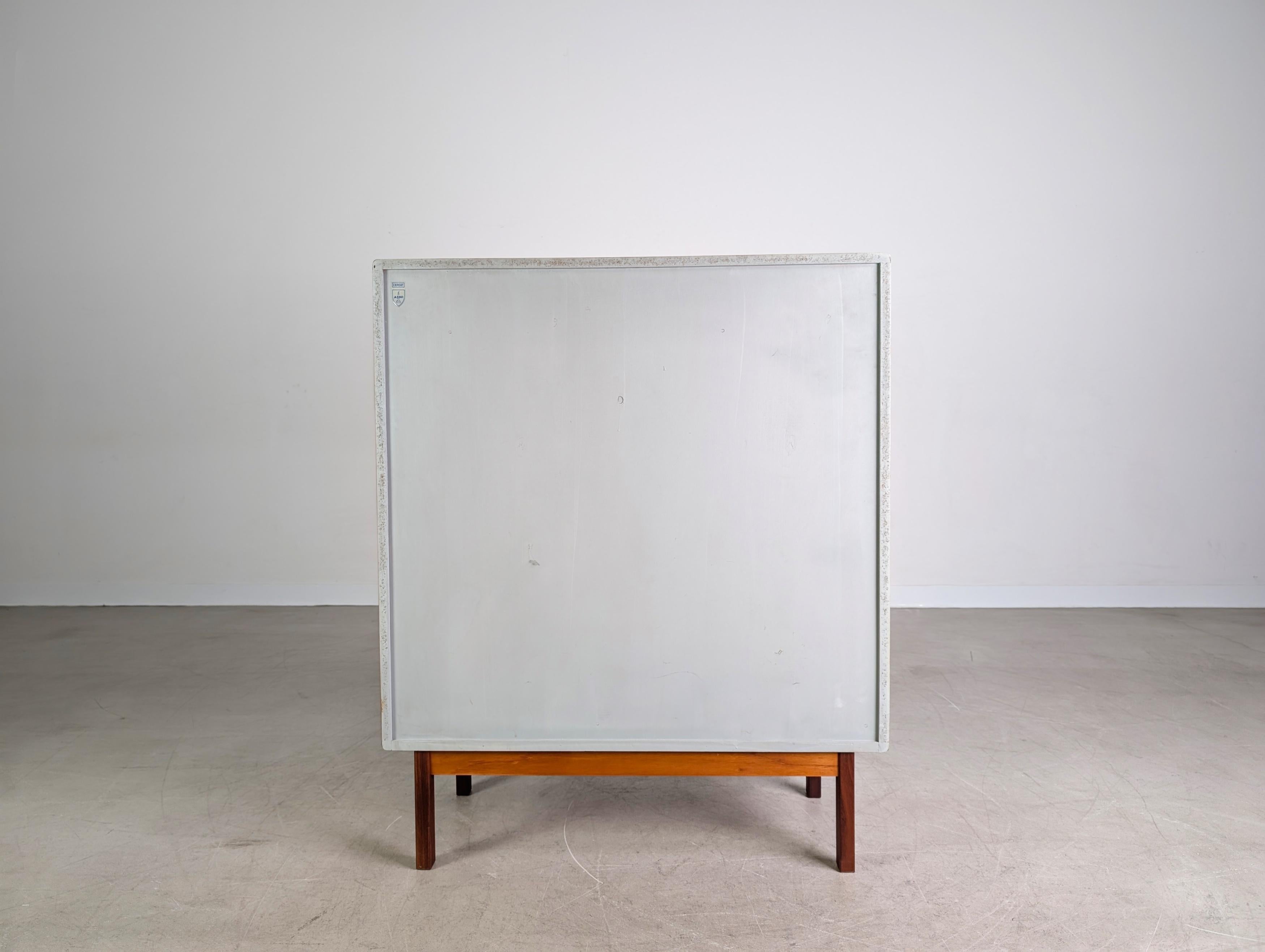 Rosewood Original Asko Finnland Schrank Midcentury Kommode Vintage Teak2 For Sale