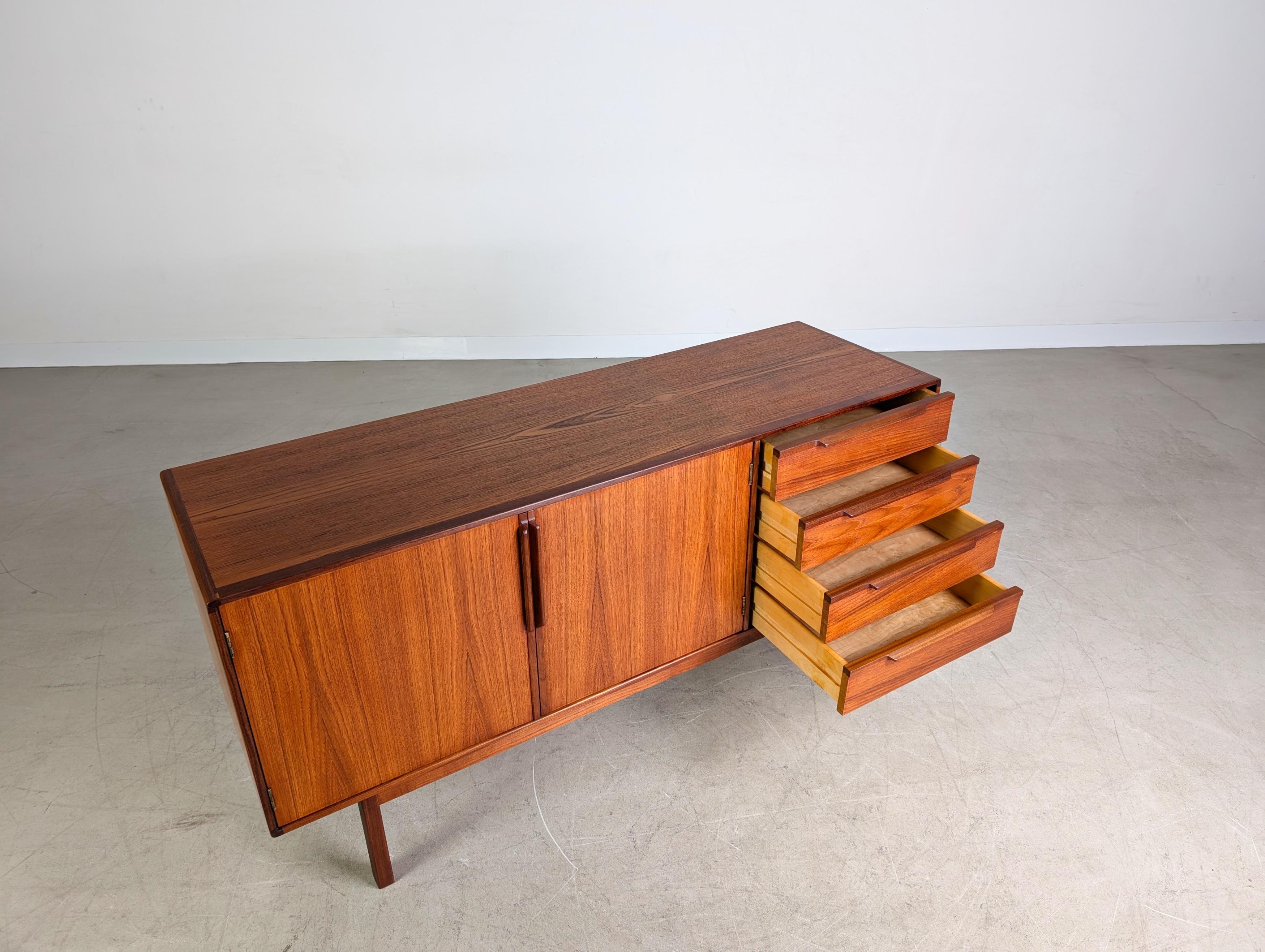 Mid-Century Modern Original Asko Finnland Sideboard Midcentury Kommode Vintage Teak For Sale