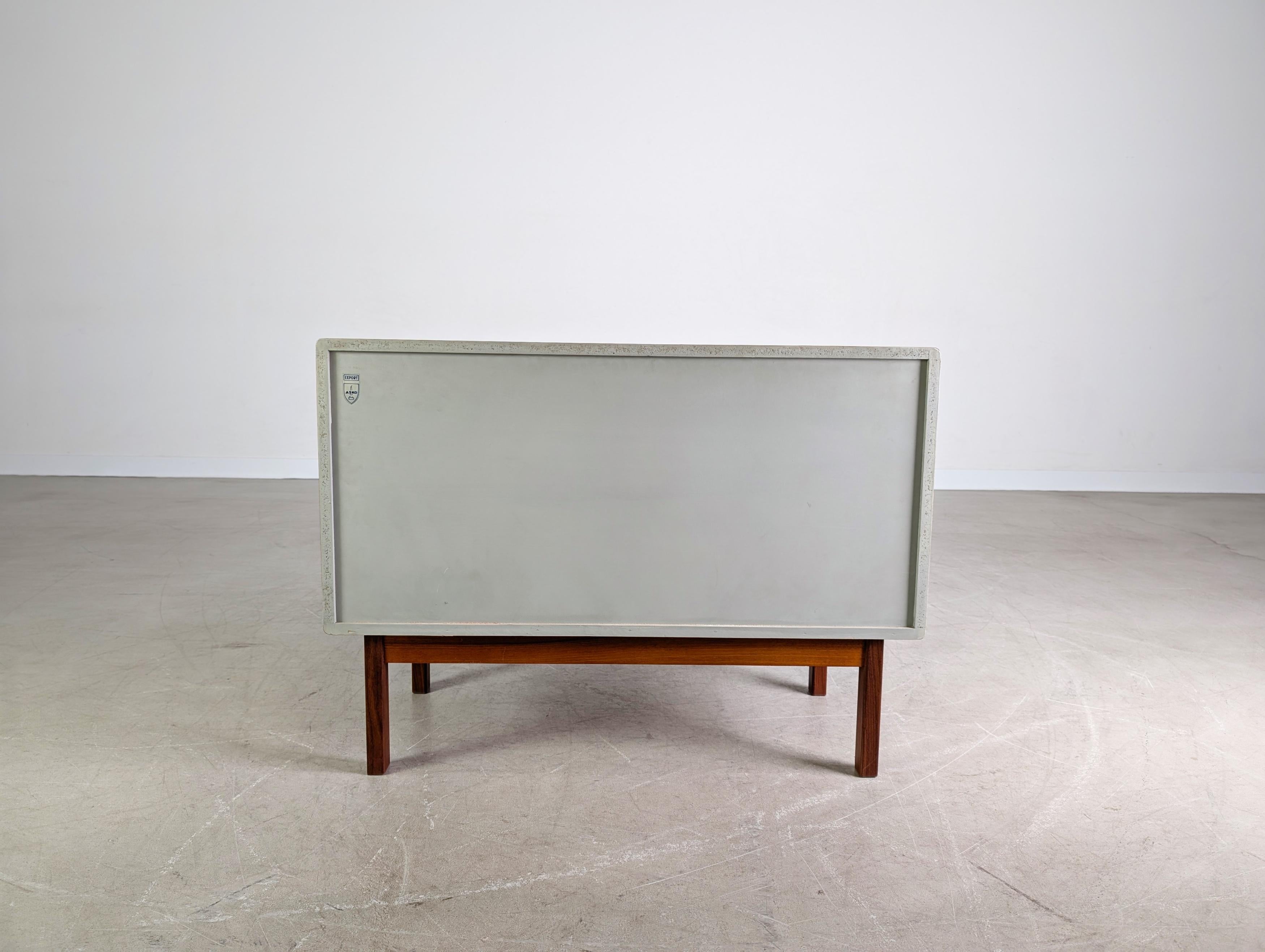 Original Asko Finnland Sideboard Midcentury Kommode Vintage Teak2 (Holz) im Angebot
