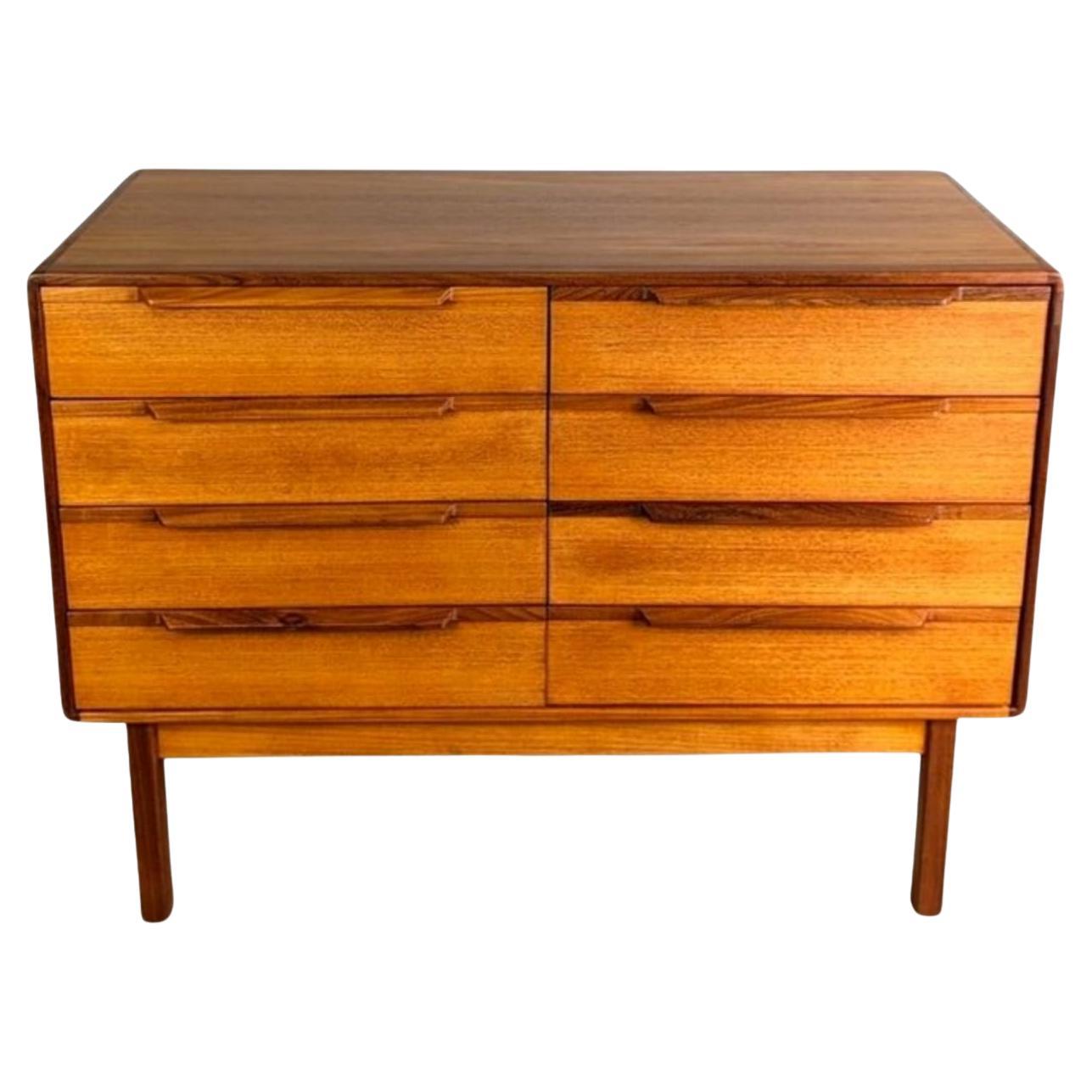 Original Asko Finnland Sideboard Midcentury Kommode Vintage Teak3 im Angebot