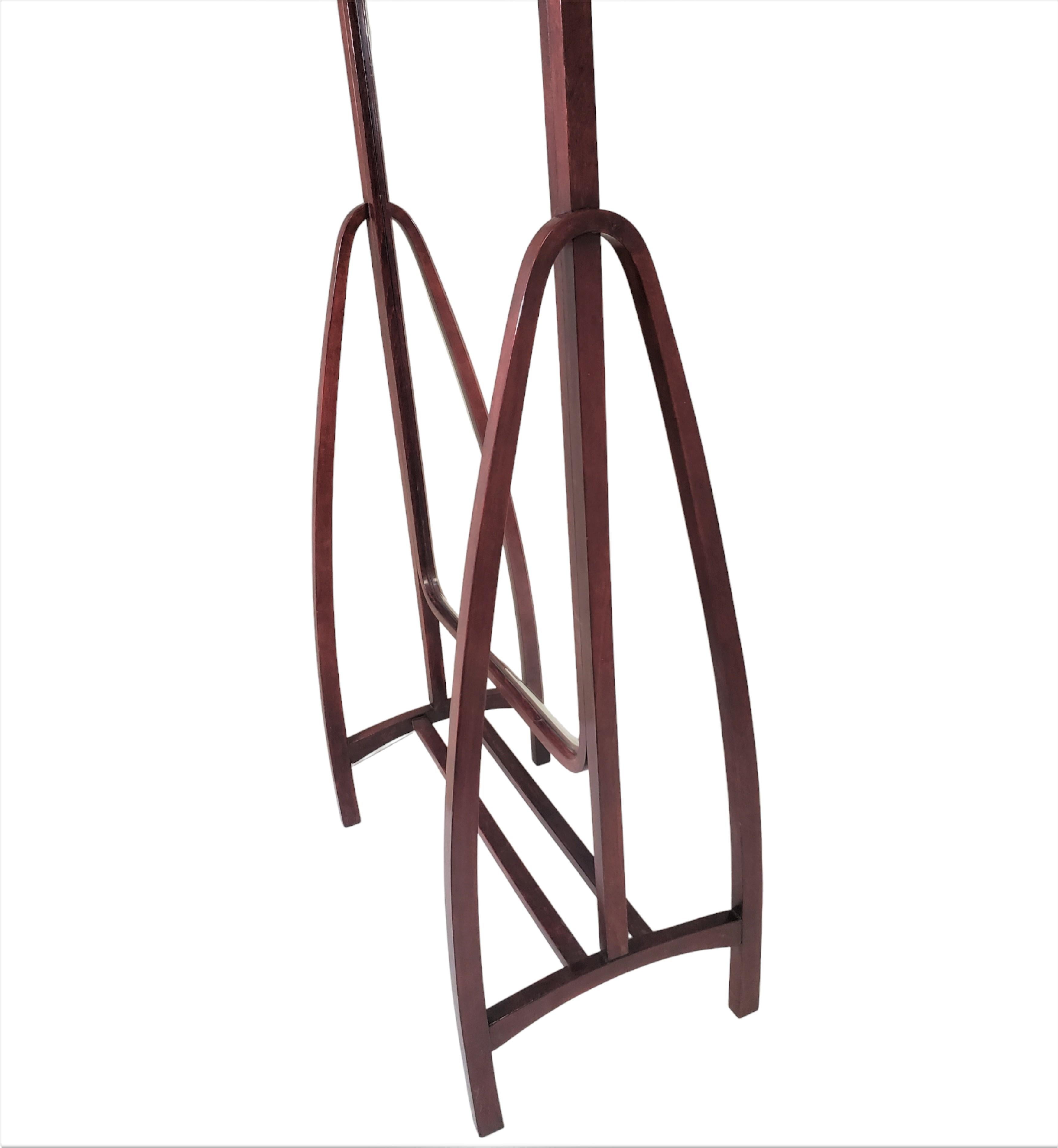 Specchio da toilette chevale in legno curvato originale austriaco Jugendstil a tutta lunghezza - Thonet in vendita 5