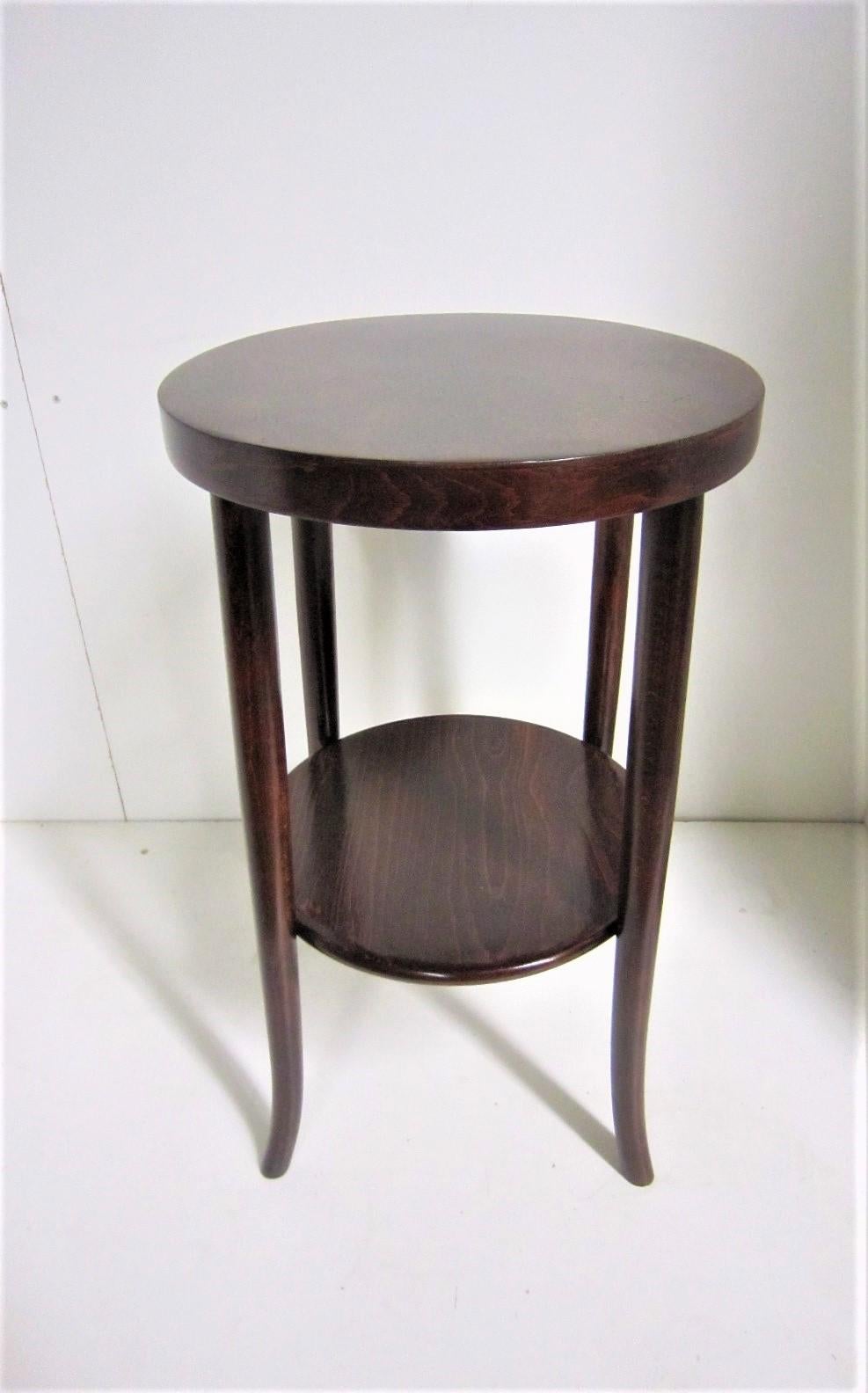 small circular side table