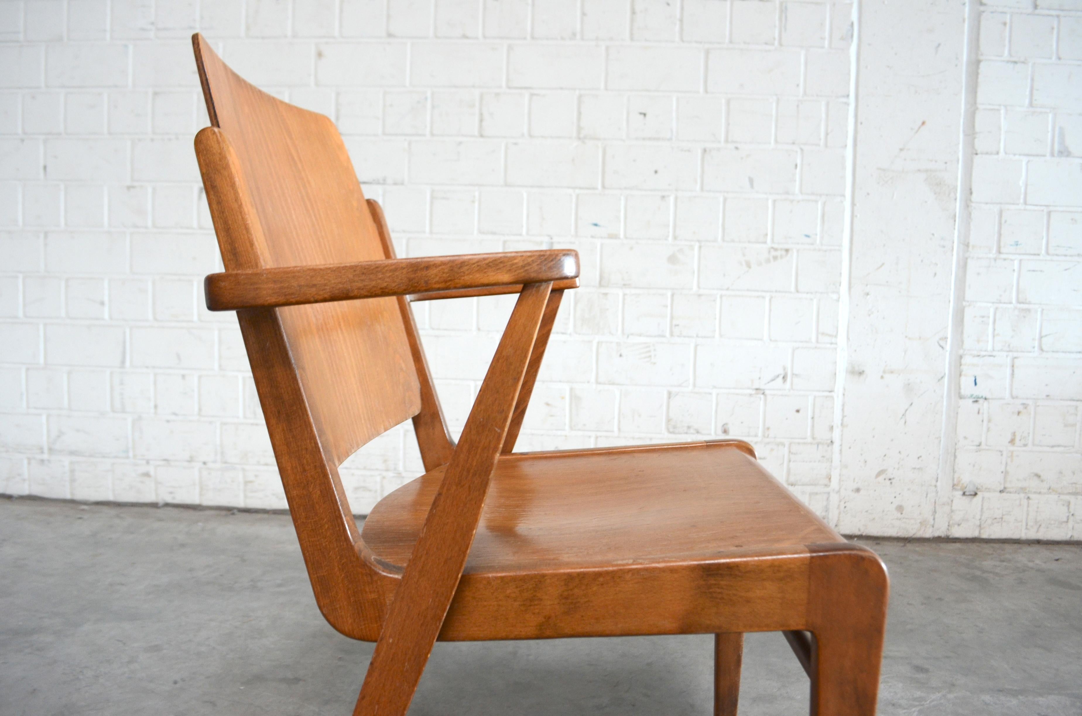 Original Austro Armchair by Franz Schuster for Wiesner Hager, Austria, 1959 For Sale 5