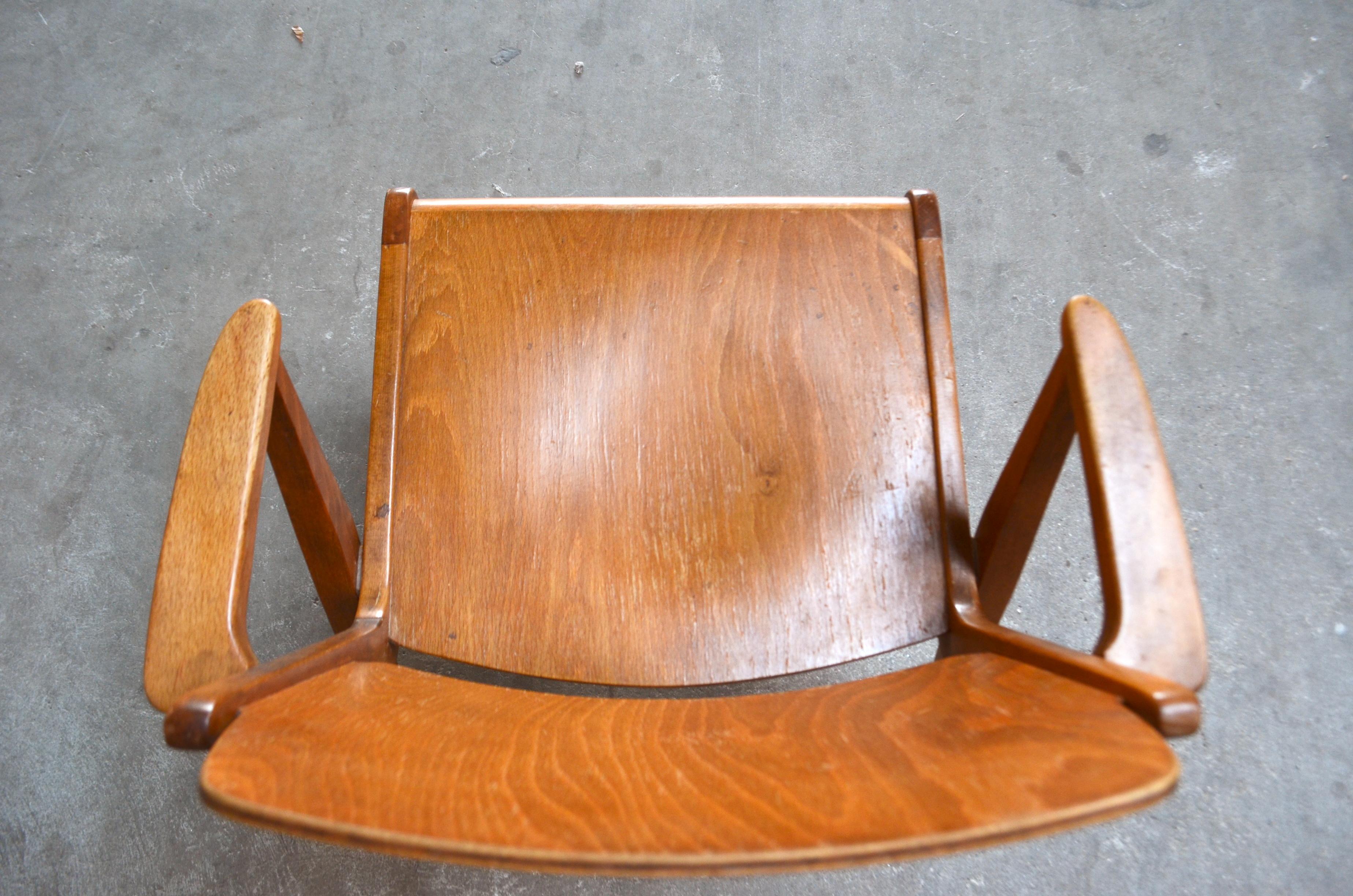 Original Austro Armchair by Franz Schuster for Wiesner Hager, Austria, 1959 For Sale 8