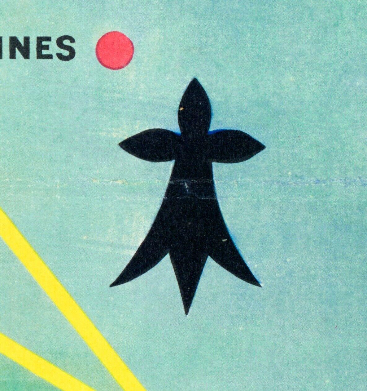 Original Aviation Poster, Air Ouest, Brittany, La Baule, Greyhound Hermine, 1955 In Good Condition For Sale In SAINT-OUEN-SUR-SEINE, FR