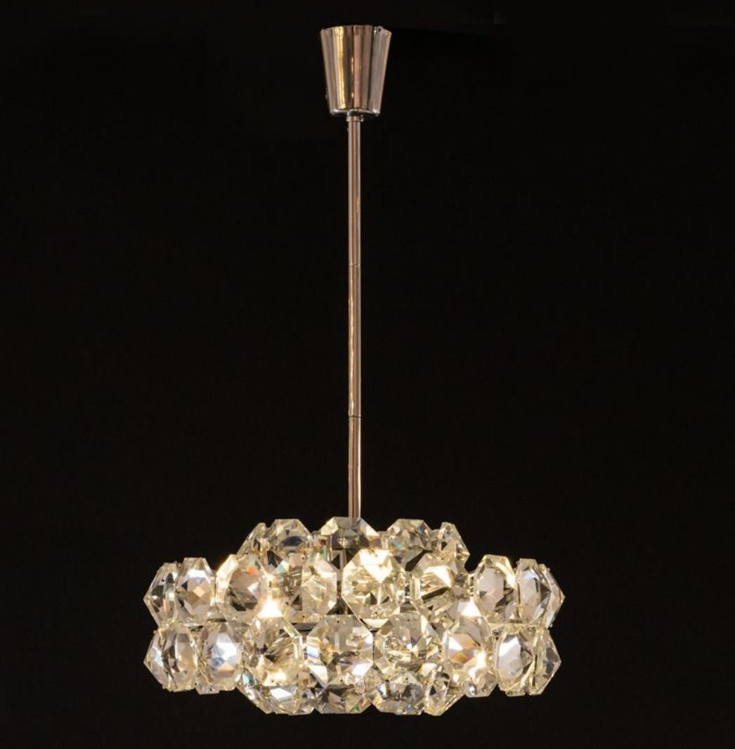 Original araña de cristal Bakalowits de mediados de siglo moderno de los años 60 Moderno de mediados de siglo en venta