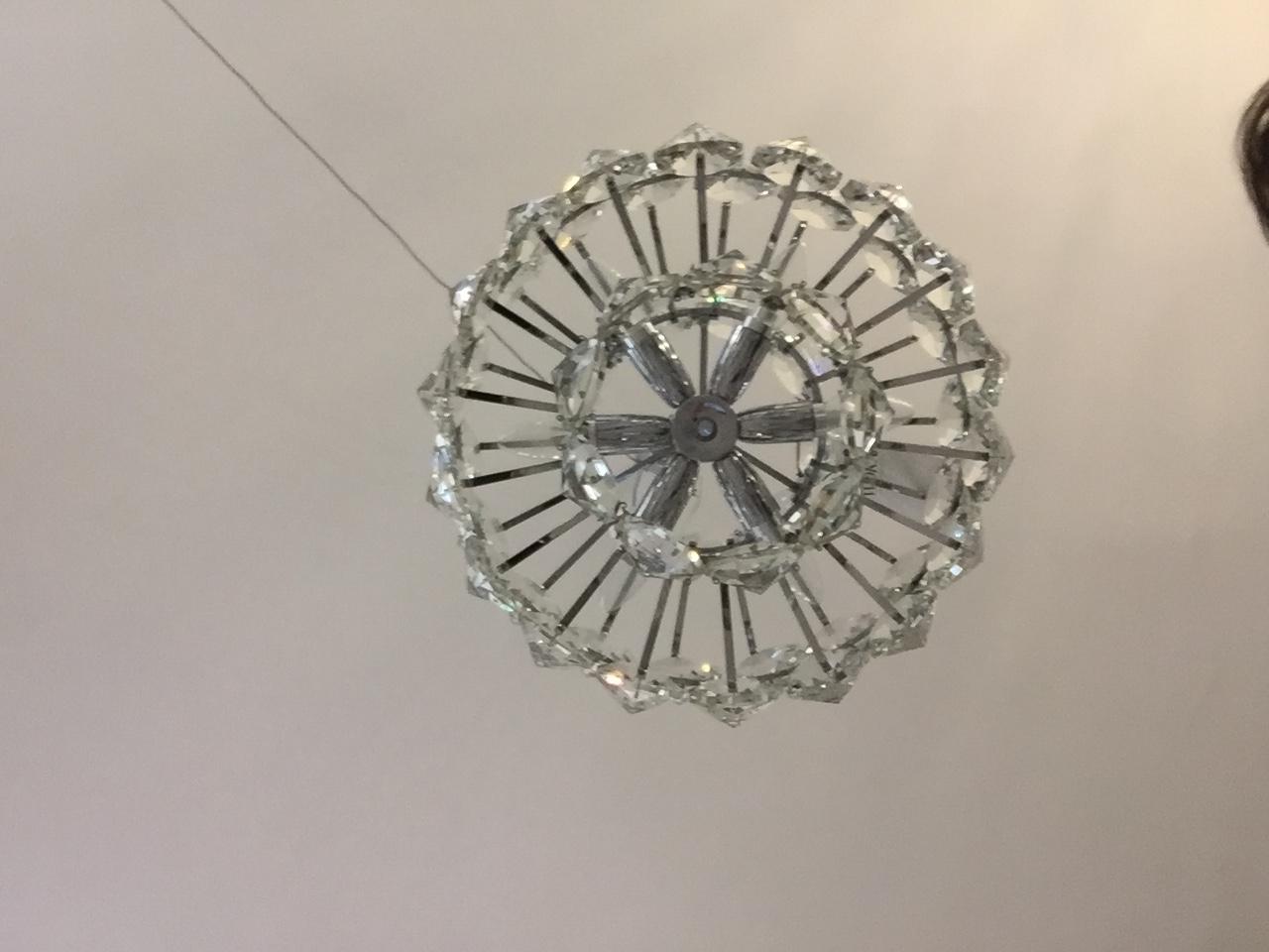 Hand-Crafted Original Bakalowits Mid-Century Modern 1960s Crystal Chandelier  For Sale