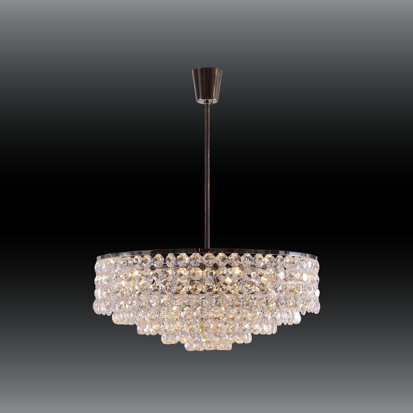 Mid-Century moderno Lampadario di cristallo originale Bakalowits, metà del secolo scorso, 1960 in vendita