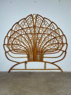 Original Bamboo Headboard, Italy, 1960s