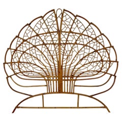 Original Bamboo Headboard, Italy, 1960s