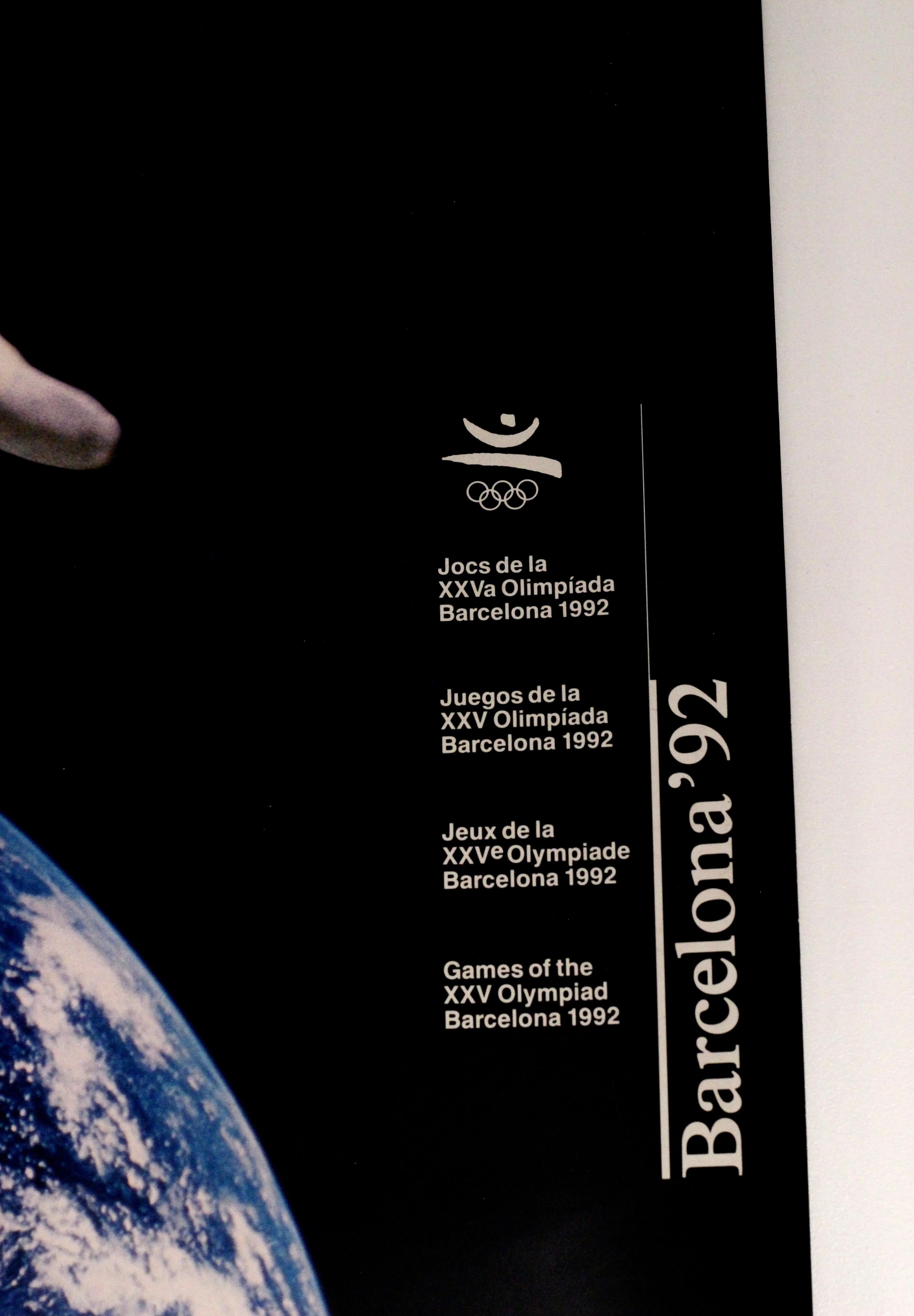 Cartel Olímpico Original de Barcelona 1992 'Olympiad Xxv' Diseñado por Addison finales del siglo XX en venta