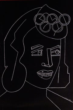 Original Barcelona Olympic Poster 1992 by Eduardo Arroyo