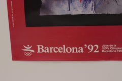 Affiche originale des Jeux olympiques de Barcelone d'Antonio Clav pour le XXV Olympiad