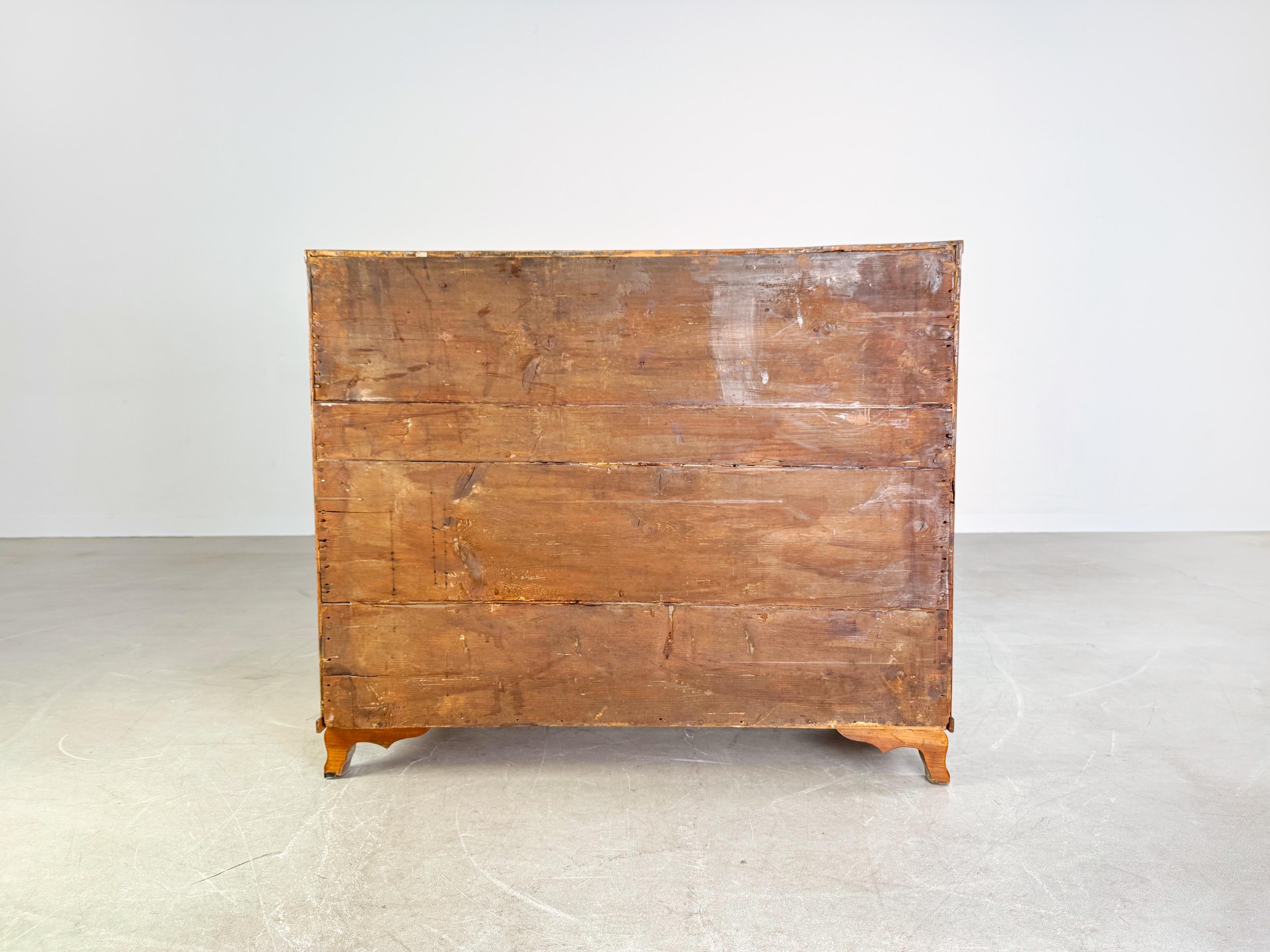 Barock Sekretär Kommode originale 1700 Antik Nussbaum in vendita 3