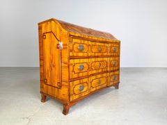 Original Barock Sekretär Kommode 1700 Antik Nussbaum