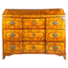 Original Barock Sekretär Kommode 1700 Antik Nussbaum