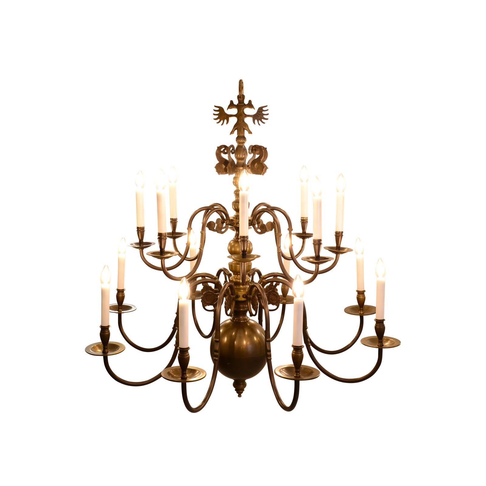 Hand-Crafted Original Baroque Style Chandelier from the 1920 / Austro-Hungarian Handcraft For Sale