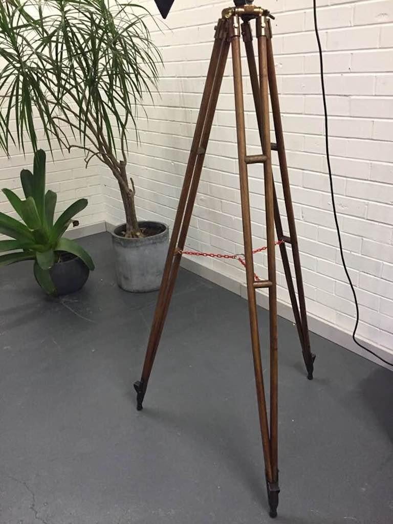 Steel Original Barton Industrial Hollywood Movie Light with Barn Doors Wooden Tripod For Sale