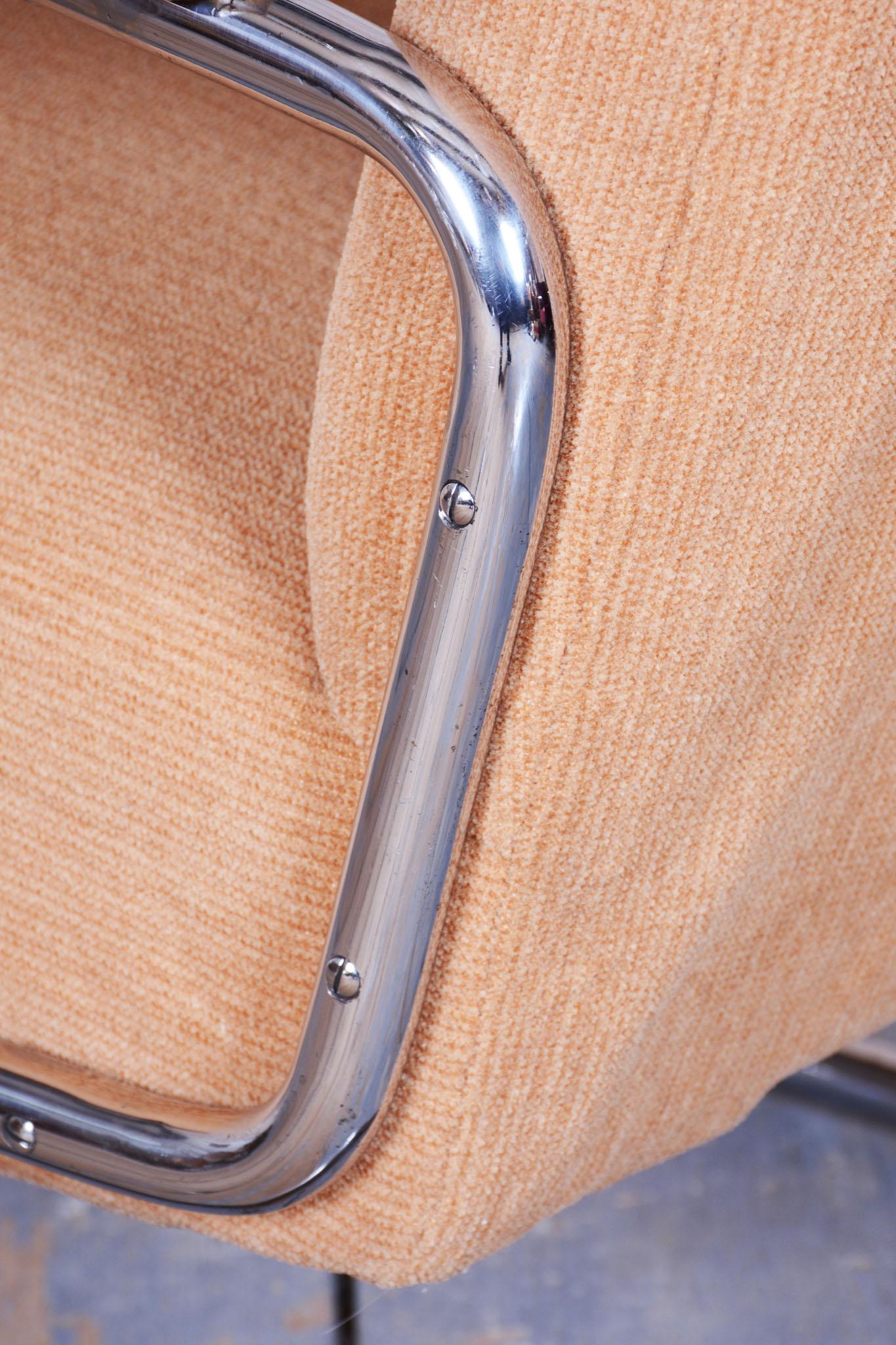 Original Bauhaus Armchair, by Thonet, Beech, Chrome, Germany, 1930s For Sale 6