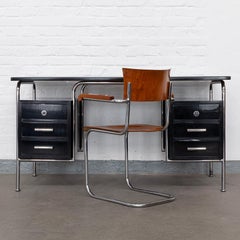 Original Bauhaus Avant-Garde-Schreibtisch aus Stahlrohr - Unikat, ca. 1934