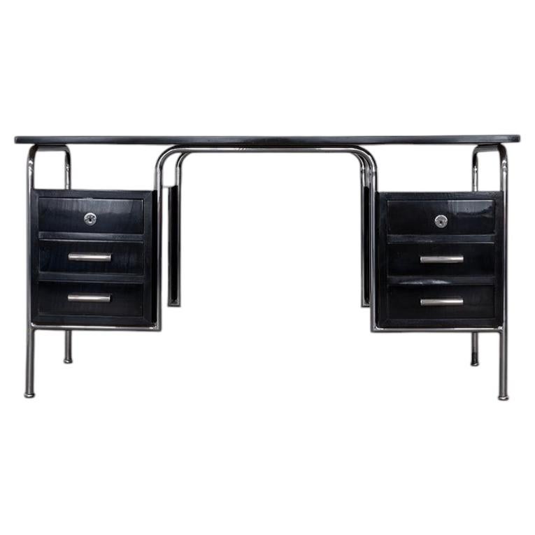 Original Bauhaus Avant-Garde Desk in Tubular Steel – One-Off Design, ca. 1934