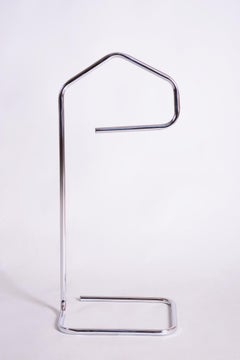 Original Bauhaus Clothes Valet Stand, Chrome-Plated Steel, Czech, 1970s