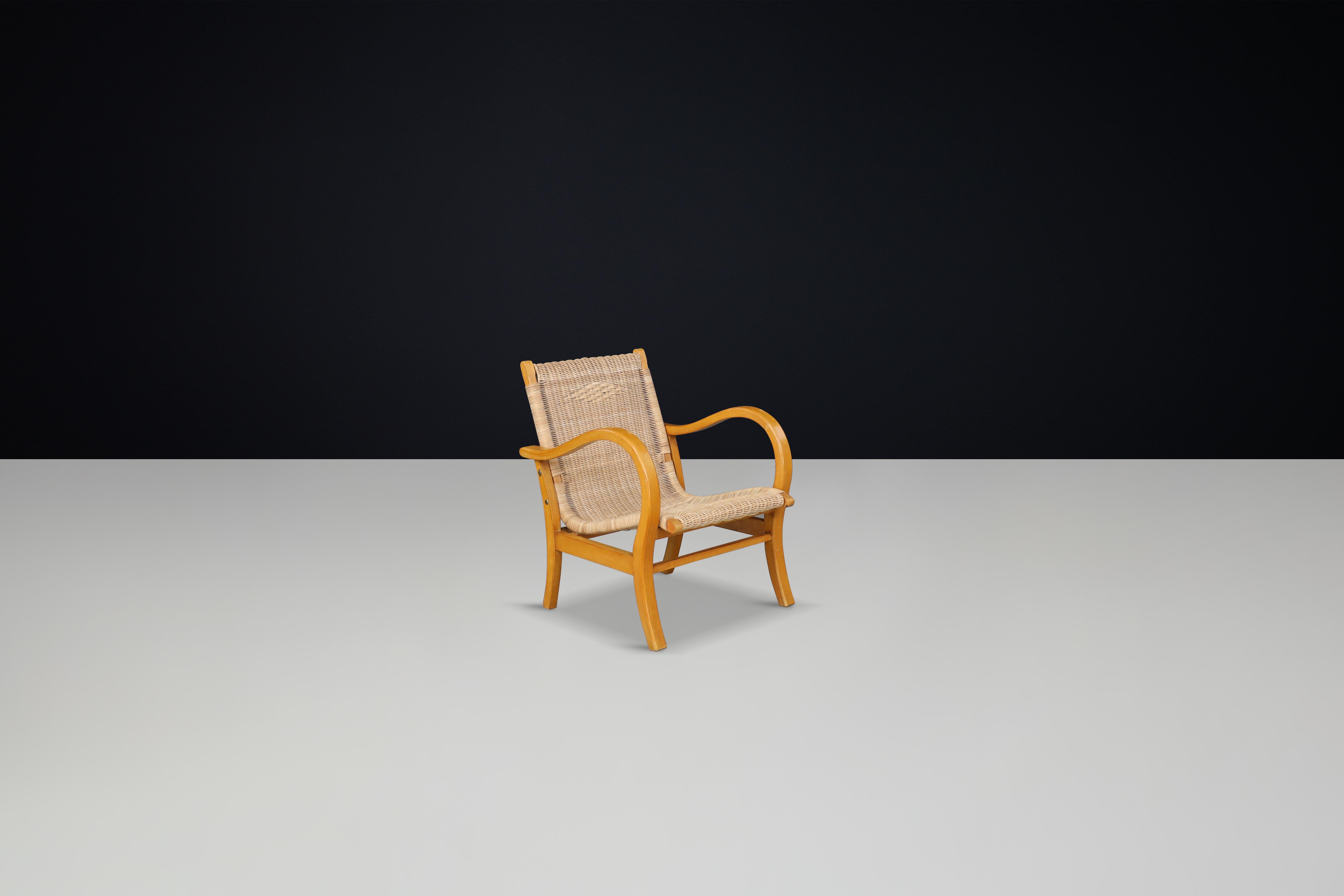 French Original Bauhaus Lounge Chair by Erich Dieckmann, Germany, 1930s — Single Chair For Sale