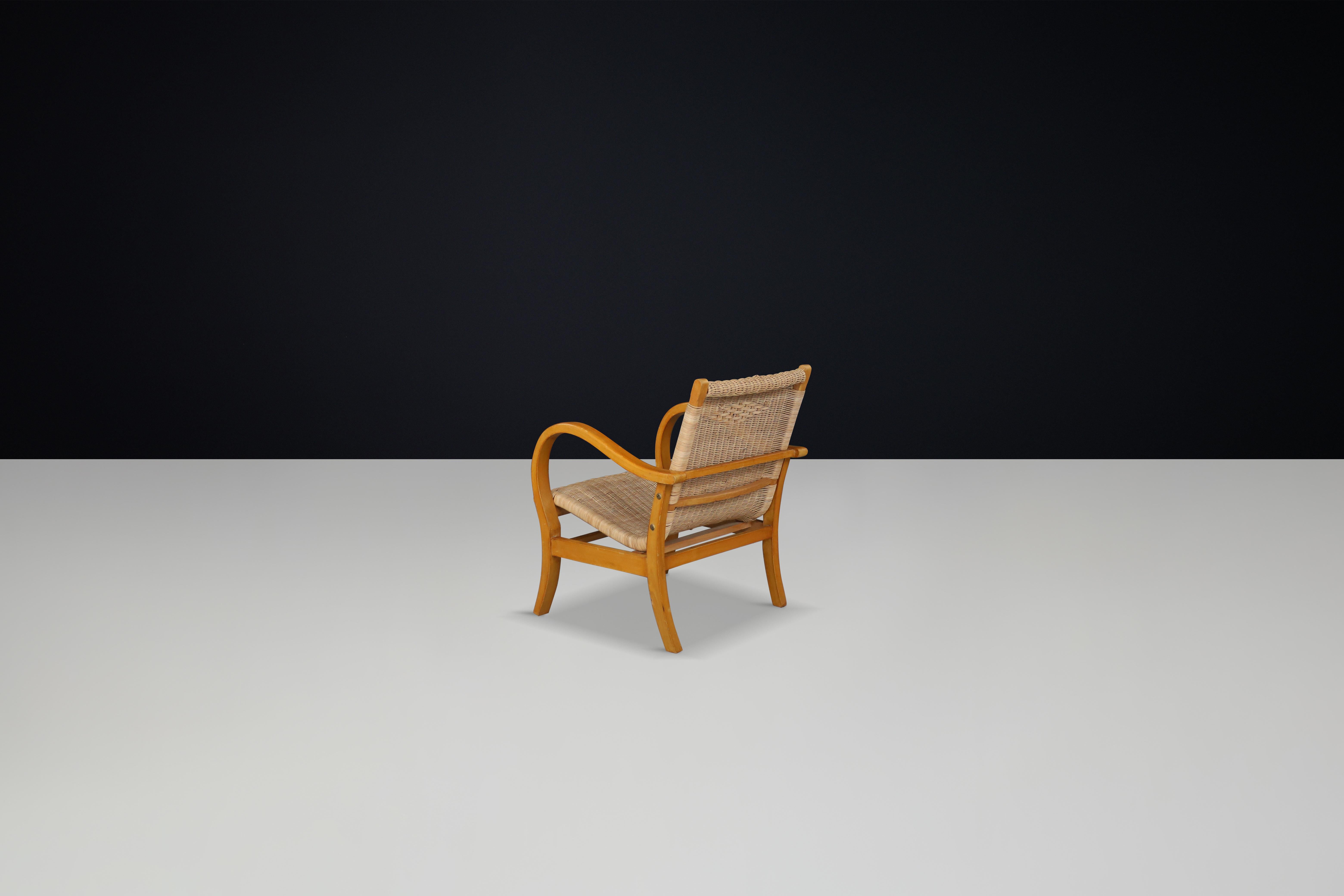 Original Bauhaus Lounge Chair by Erich Dieckmann, Germany, 1930s — Single Chair In Good Condition For Sale In Almelo, NL