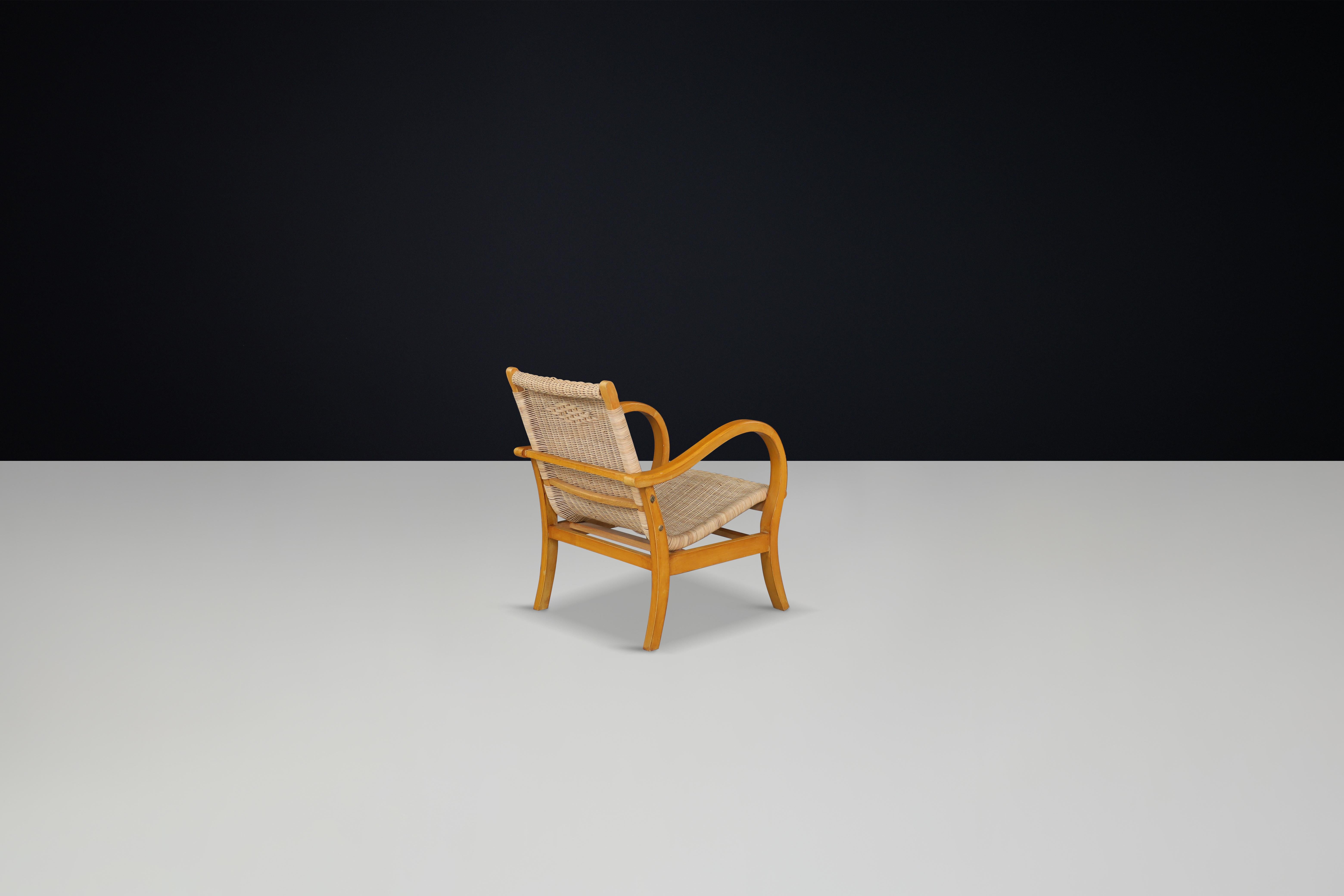 20th Century Original Bauhaus Lounge Chair by Erich Dieckmann, Germany, 1930s — Single Chair For Sale