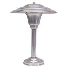 Lampada da tavolo originale Bauhaus in nichel  Germania anni '20
