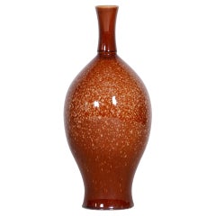 Original Bauhaus Vase, Glazed Ceramics, Well-Preserved Condition, Czechia, 1950s