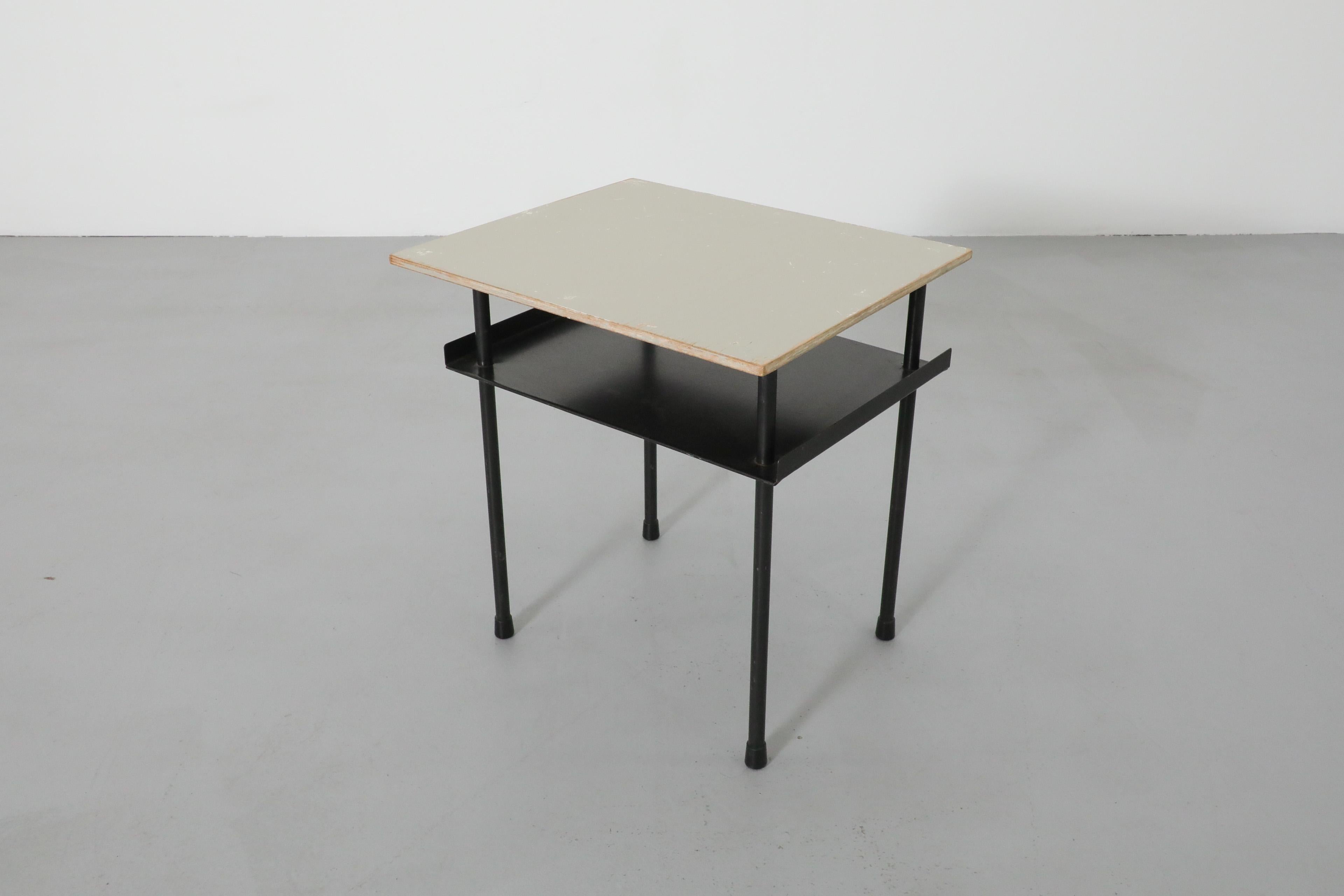 Original Bauhaus Wim Rietveld Side Table or Night Stand For Sale 1