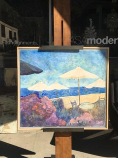 Original Beach Scene Painting "Laguna Beach" by Duzan, 1991