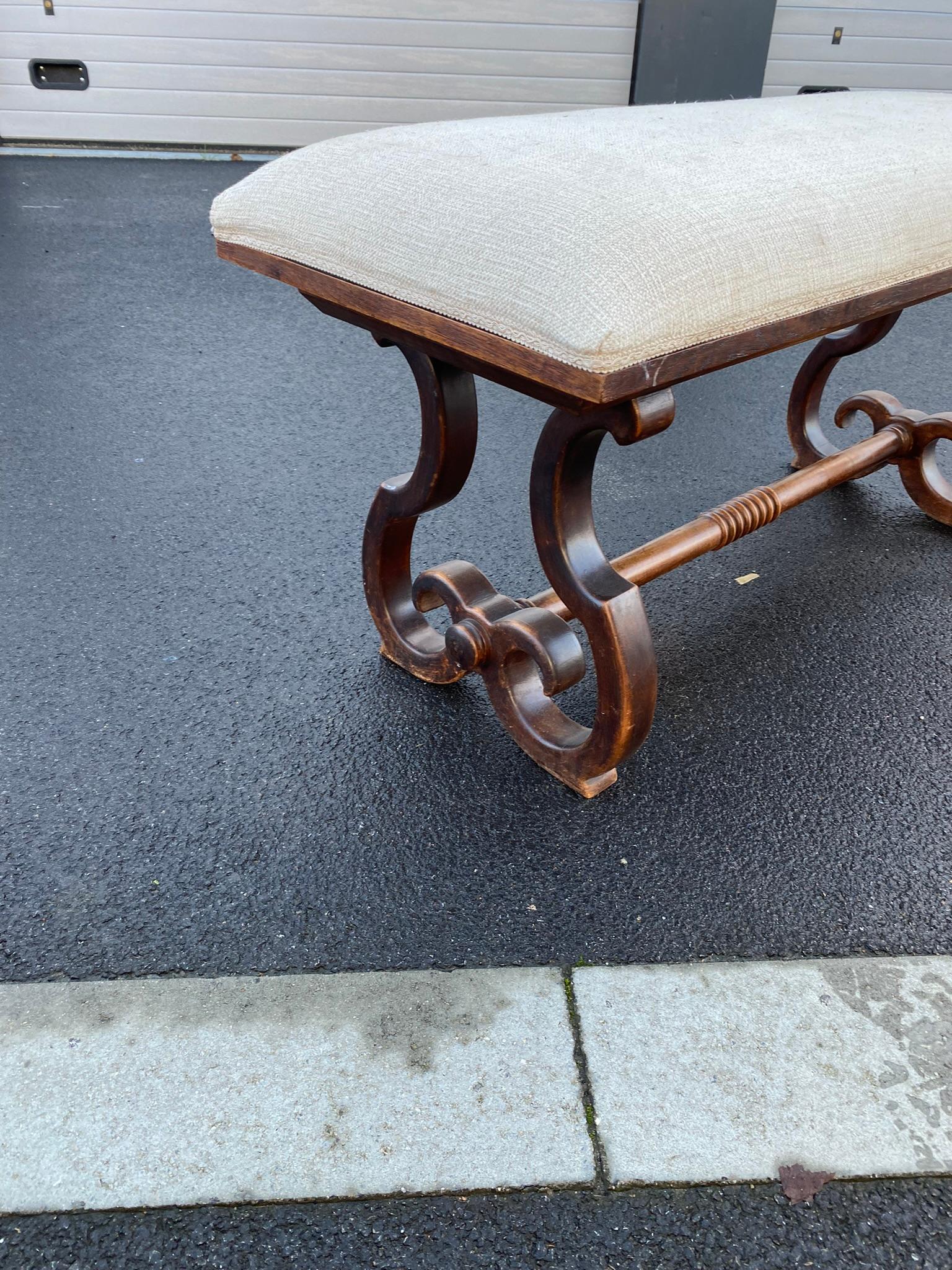 Banco original de haya, hacia 1950 Moderno de mediados de siglo en venta