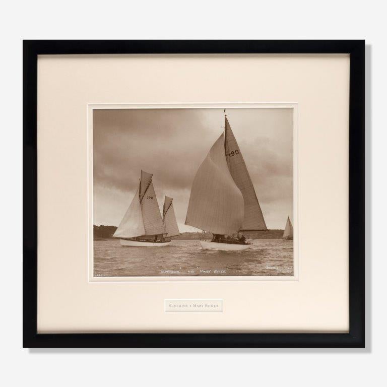 Original Beken Photograph of the Gaff Rigged Ketch Sunshine, circa 1950 In Good Condition For Sale In Lymington, Hampshire