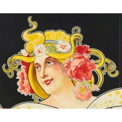 Poster originale Belle Epoque-Au-Olle-Banyuls Trilles Quinquina-Alcool, 1910