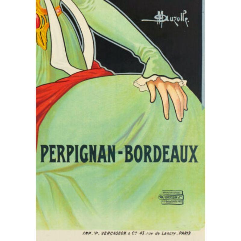 Art nouveau Affiche originale de la Belle Époque - Au-Olle-Banyuls Trilles Quinquina-Alcool, 1910 en vente